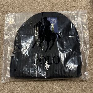 Polo Black Beanie